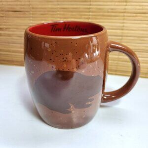 Tim Hortons Coffee Cup Limited Edition 2016 Canadian Beaver Tea Mug Brown